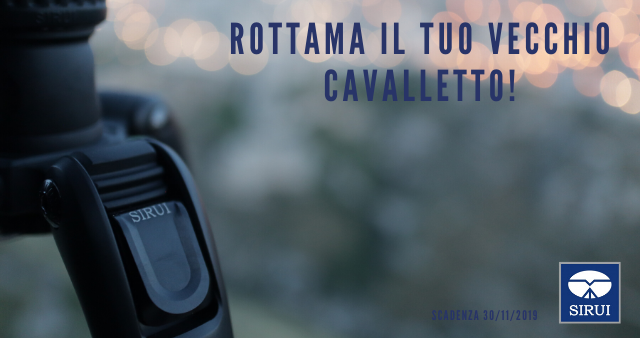 sirui rottama il tuo vecchio cavalletto