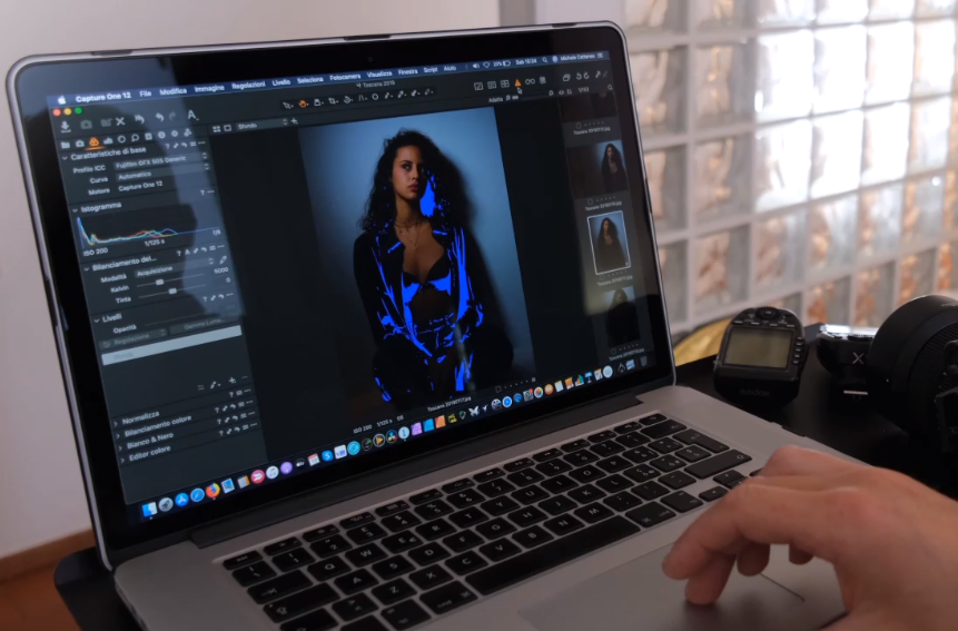 utilizzo capture one ombre blu