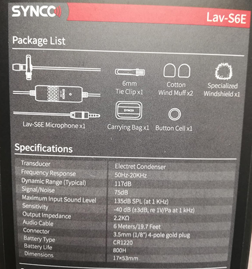 1-scheda-tecnica-microfono-lavalier-synco-s6e