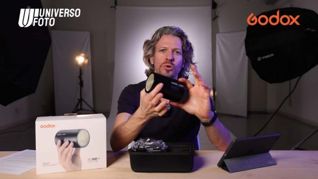 Presentazione del flash portatile Godox AD100 Pro