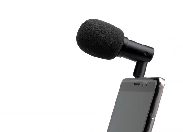 Microfono Synco U1 montato su smartphone