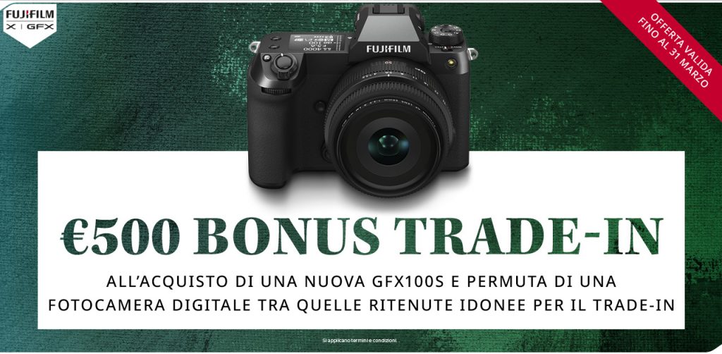 Promozione Fujifilm 500 euro bonus trade in