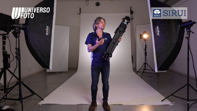 treppiede video broadcast con testa fluida sirui sh-15