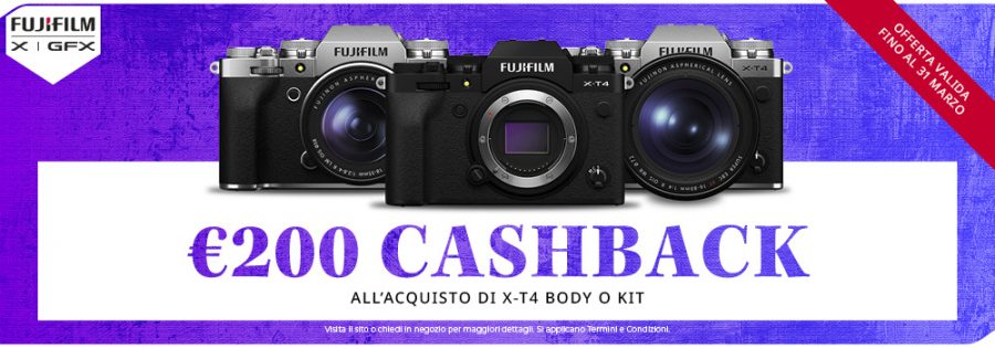 Promo Fujifilm XT-4 Cashback euro 200,00