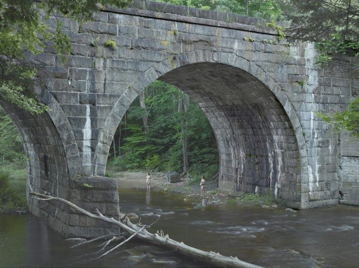 G. Crewdson Beneath the Bridge, Cathedral of the pines, 2014