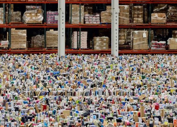 Dettaglio dello scatto Amazon di Gursky