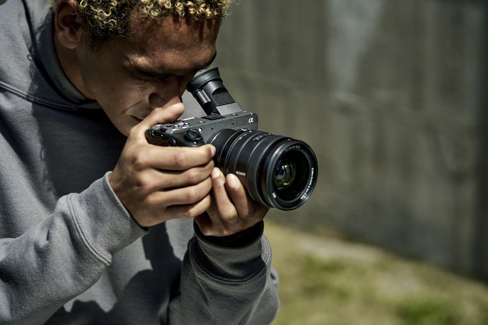 videocamera full frame sony fx2 EVF look