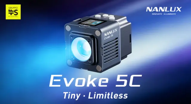 Nanlux Evoke 5C: il mini spotlight LED professionale che ridefinisce il controllo creativo della luce ev-nanlux-evoke-5c-gruppo-tfs